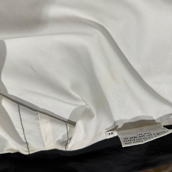 Deist Button Shirt Mens Size XL Safety Racing Button Black White Retro Workwear - Picture 9 of 9